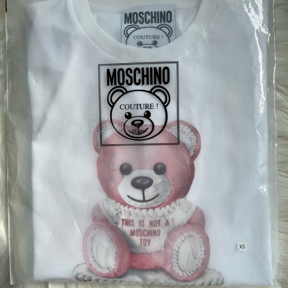 Authentic Moschino Teddy Bear Print Oversized T-Shirt - Picture 13 of 13